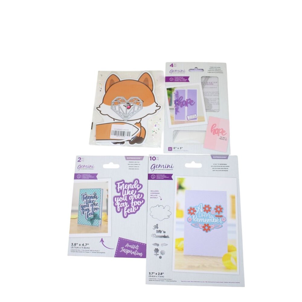 Crafters Companion Gemini Dies Kokorosa Heart Hope Friends 92644 Day to Remember